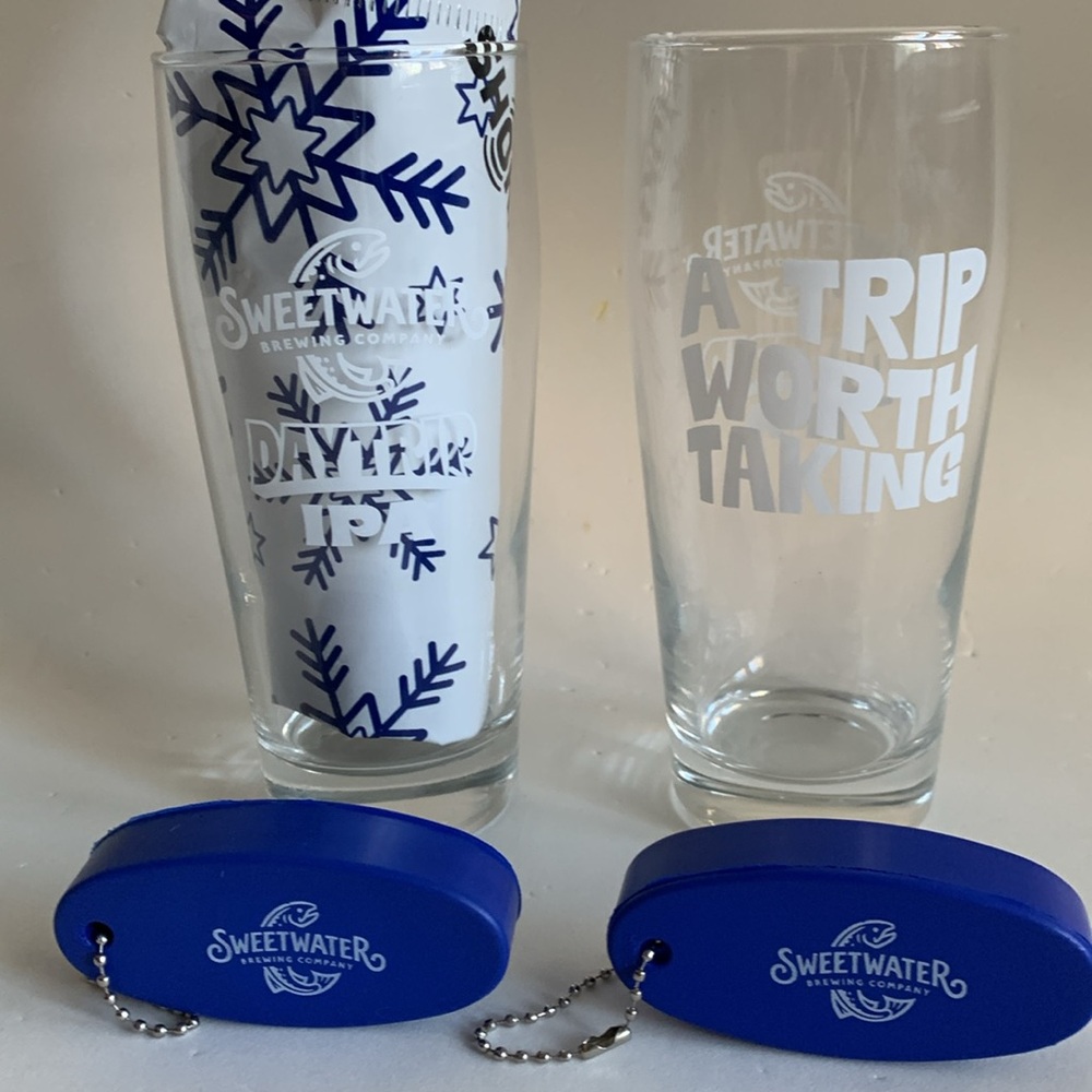 Sweetwater Brewing Conpany Daytrip IPA Set of 2 Pint Glasses